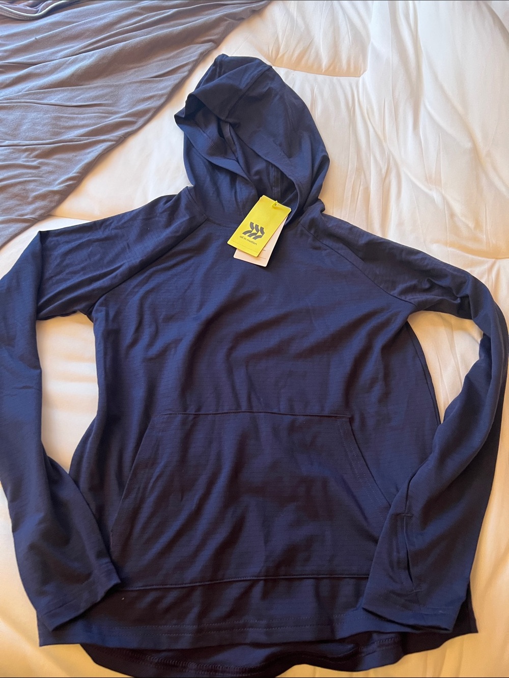 all in motion Men's Navy Hooded Pullover
